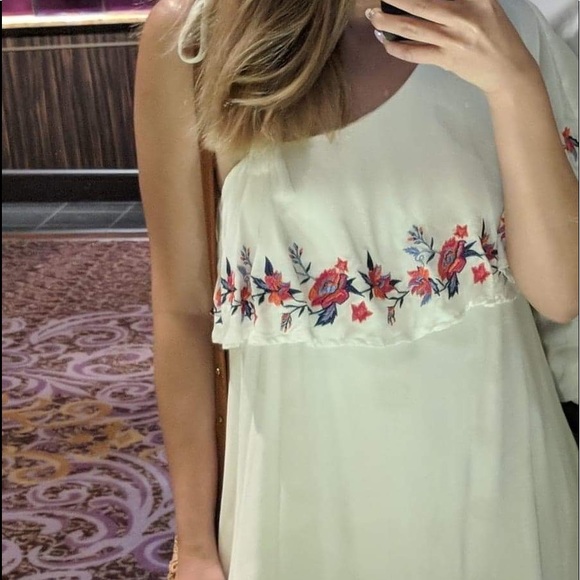 Sold- One Shoulder Summer Dress - Picture 2 of 3